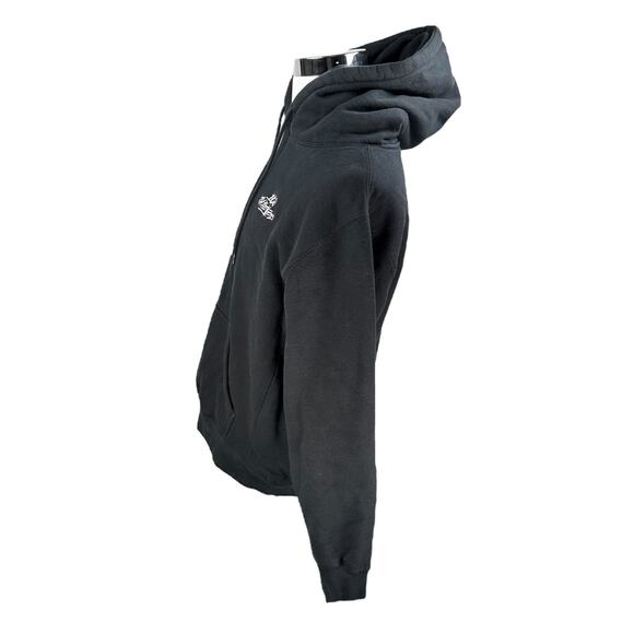 100 Thieves Hoodie Mens Medium Black Cotton Streetwear Drawstring Pullover Heavy - Picture 3 of 9